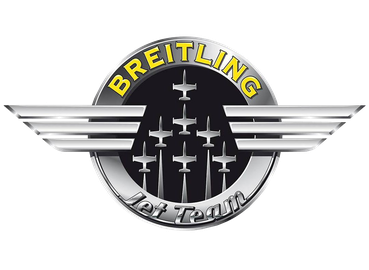 Breitling Jet Team Wings Logo with 7 Albatros L-39 Jets